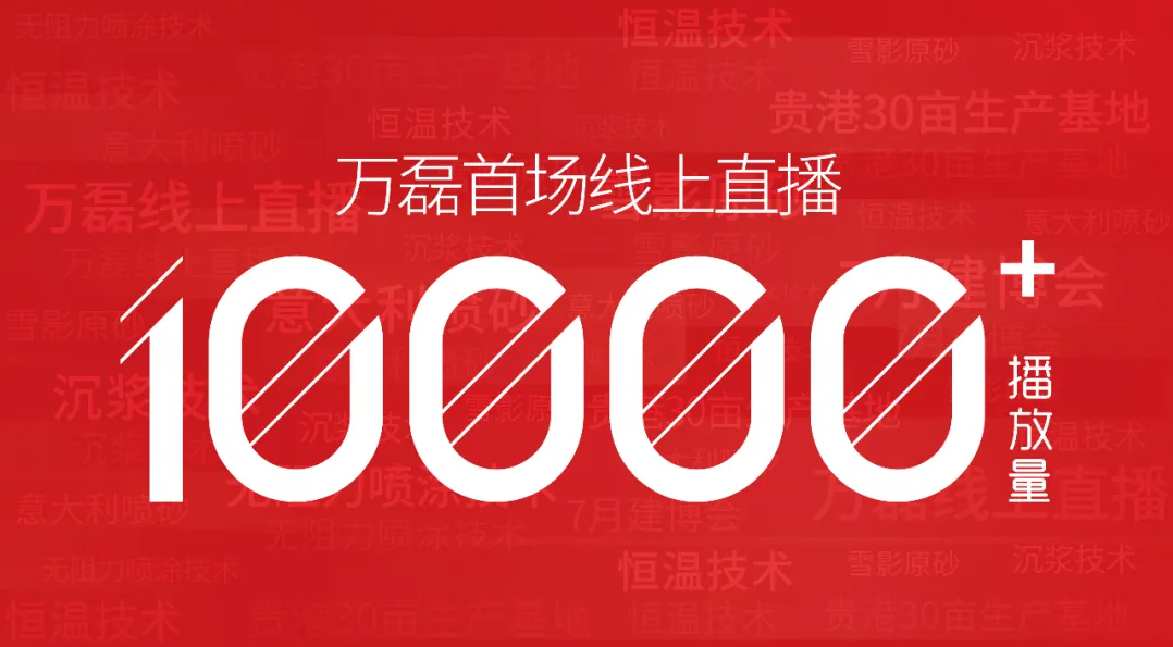 10000+人氣，萬磊首場線上直播 完美收官！